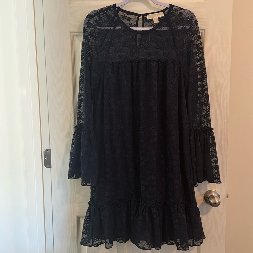 Michael Kors Navy lace dress - size large